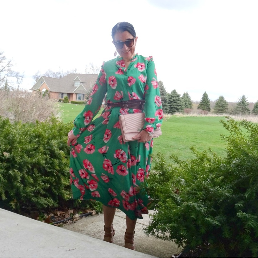 Who What Wear Matching Set Floral Top and Skirt Size Small 6 - Picture 1 of 8